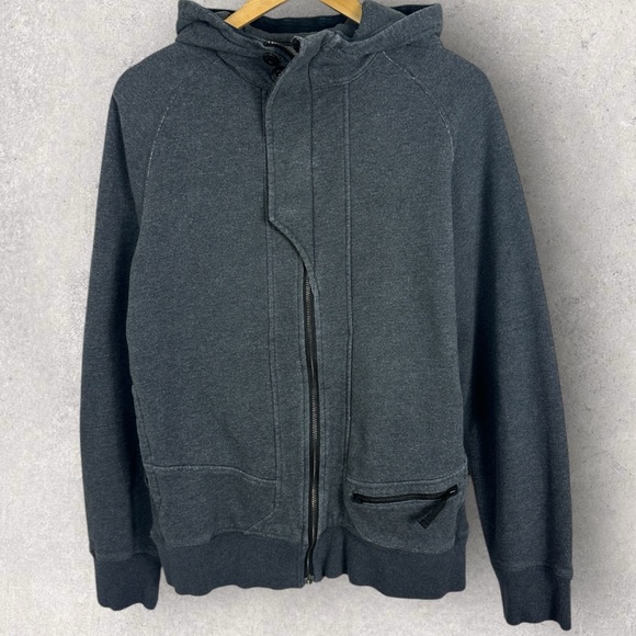 Lululemon Deep Cove Jacket Grey Hoodie Size Medium Organic Cotton Zipper Pockets - Picture 5 of 15